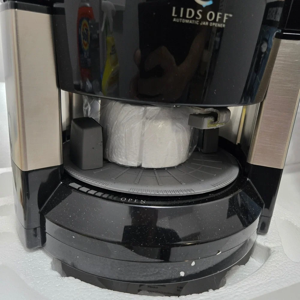 Black & Decker Lids Off Automatic Jar Opener Brushed Stainless JW200BMT New